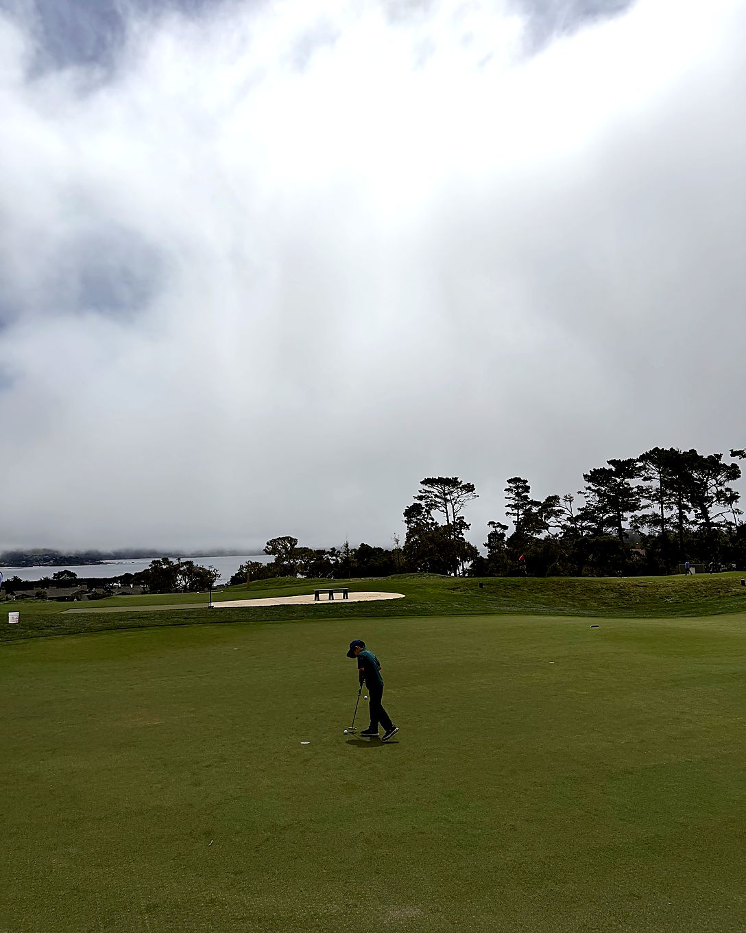 Parker Huynh on the course