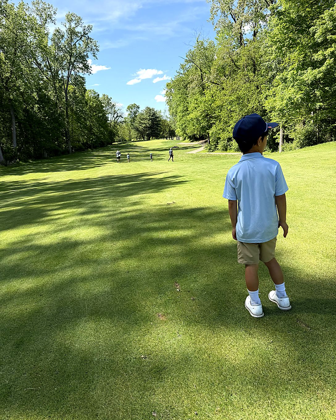 Parker Huynh on the course