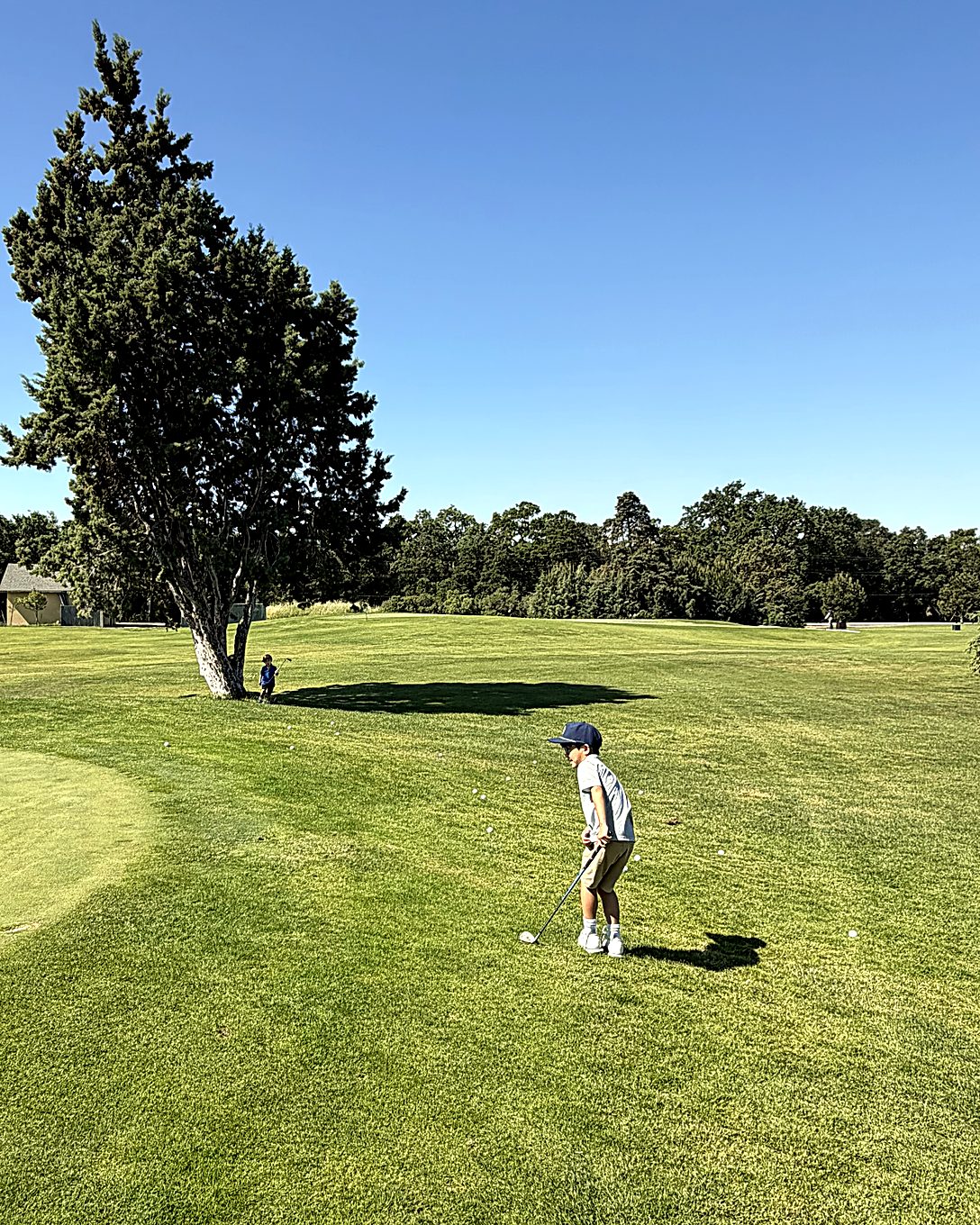 Parker Huynh on the course