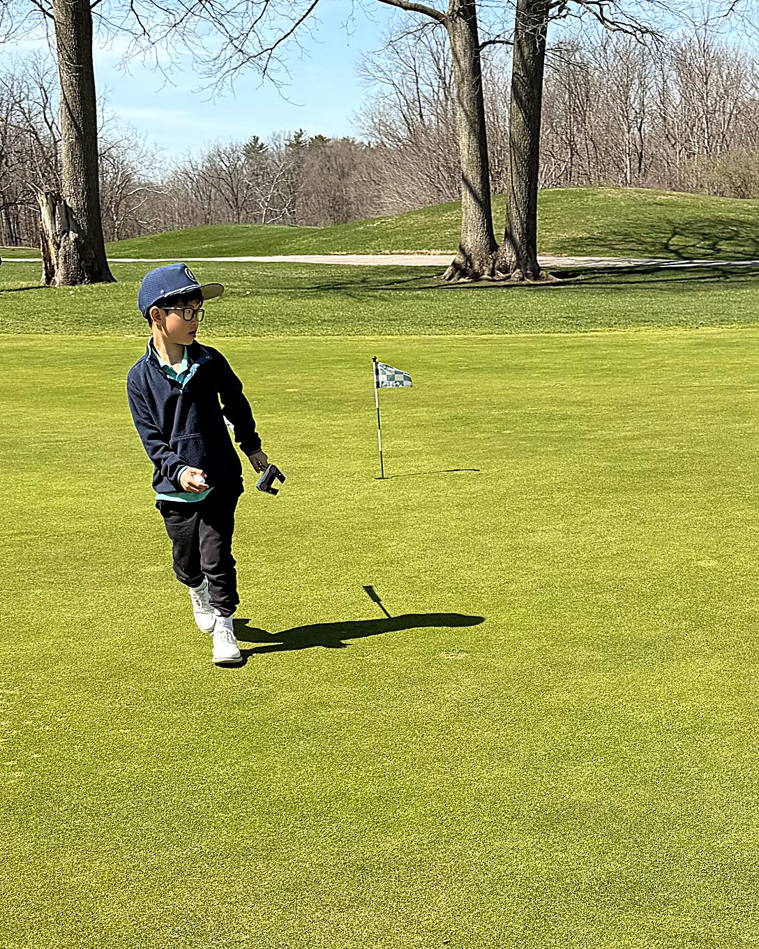 Parker Huynh on the course